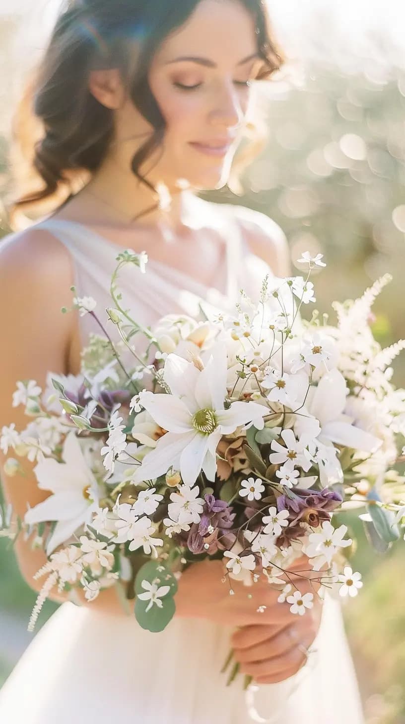 Bouquet de mariée champêtre