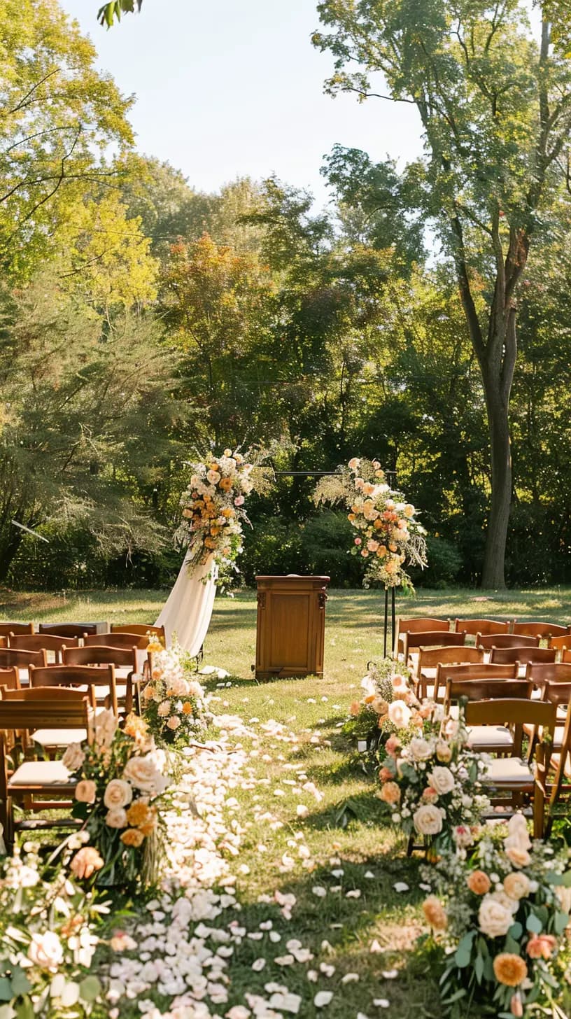 Cérémonie en extérieur